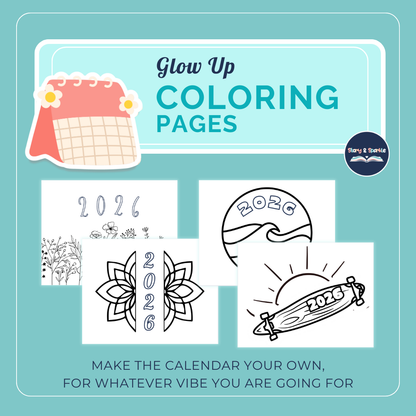 2026 Glow Up Planner Bundle + 2 Bonus Stickers