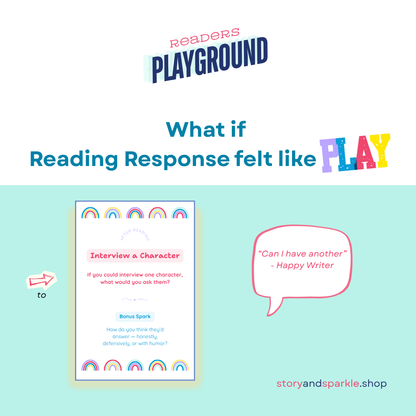 ✨ The Readers’ Playground – Reading Prompt Cards