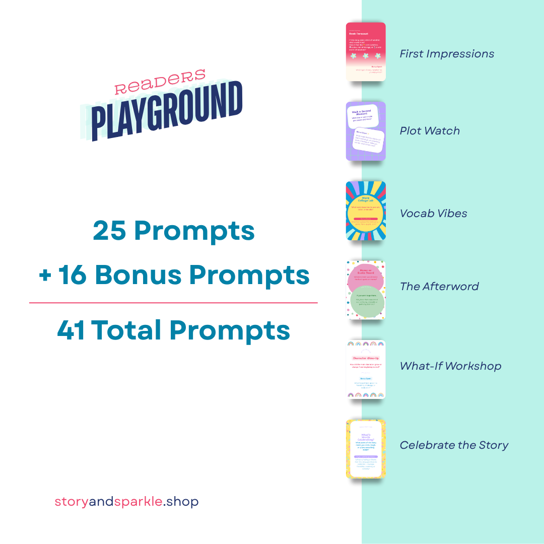 ✨ The Readers’ Playground – Reading Prompt Cards
