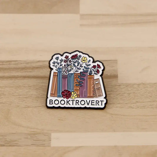 📖 Booktrovert Enamel Pin – Cozy Gift for Readers & Introverts ✨