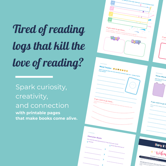 Sparkle Starter Kit — Reading Reflection & Creativity Printables for Kids, Parents & Teachers